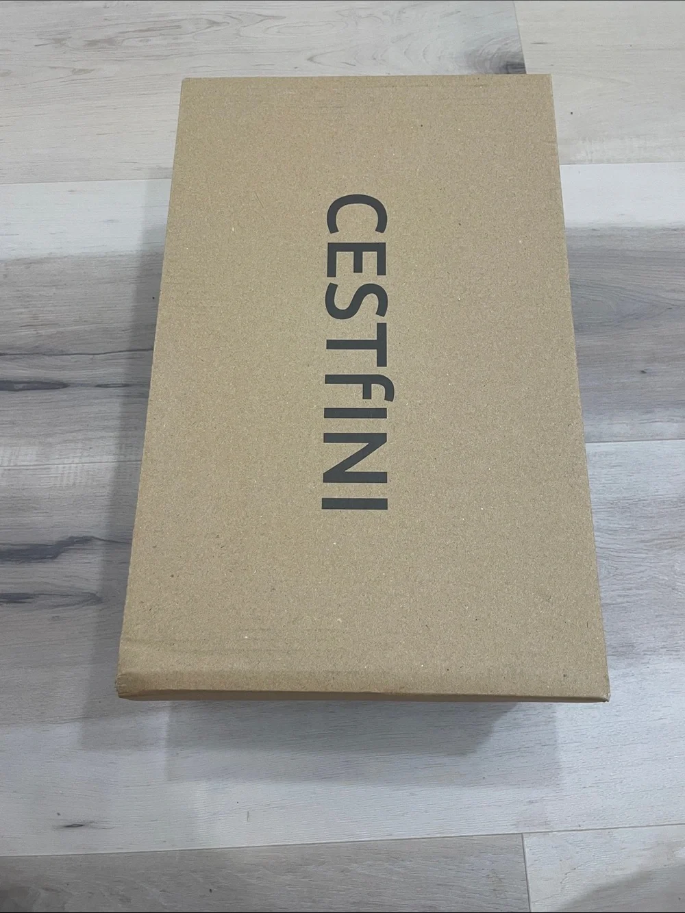NWT Cestfini Men's Casual Walk Shoe in Black and Grey